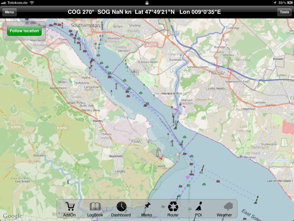 SeaPal-Southampton-OSM